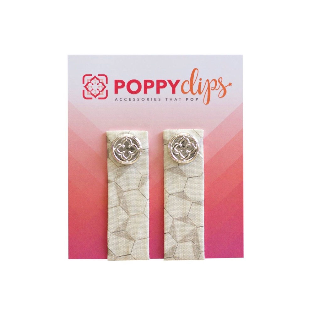 Cream PoppyClips